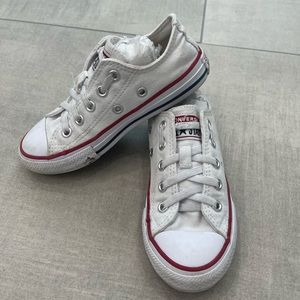 Converse All * Star Red, White, Blue slip on sneaker Junior size 11